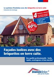 Façades isolées avec des briquettes en terre cuite. - Dämmklinker