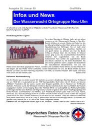 Infos und News 26 - Wasserwacht Ortsgruppe Neu-Ulm