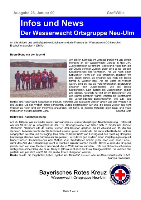 Infos und News 26 - Wasserwacht Ortsgruppe Neu-Ulm