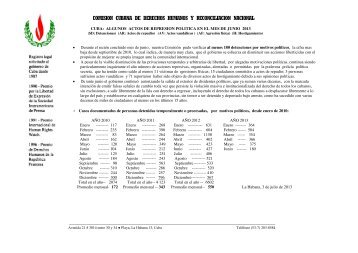 Informe de junio 2013 - FundaciÃ³n Hispano Cubana