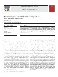 Minimum tangential error ophthalmic lens design without multi ...