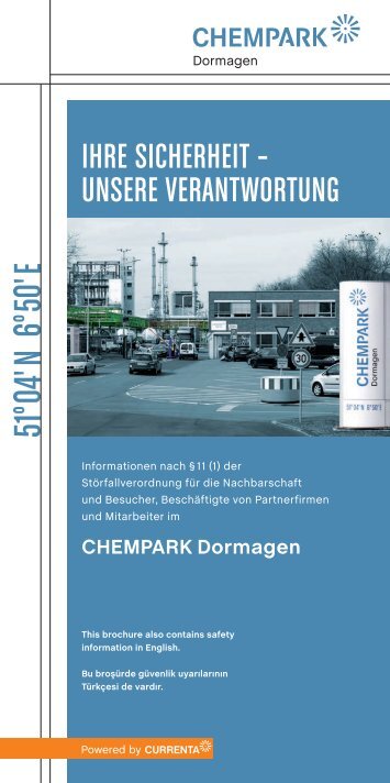 Ihre SIcherheIt â UnSere VerantwortUng - Chempark