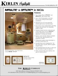Kirlin Infralites and Optilites used in the NICU - Tlc-med.com