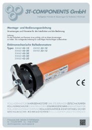 3T-COMPONENTS 3T-MOTORS 3T45-50/12V MONTAGE- & BEDIENUNGSANLEITUNG  Pdf-Herunterladen