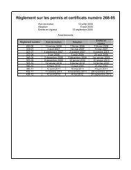 RÃ¨glement sur les permis et certificats numÃ©ro 268-05 - Cantley