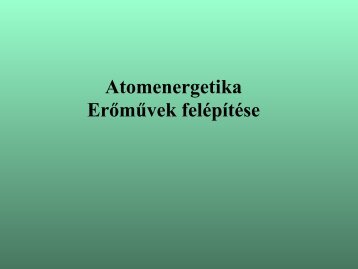 Atomerőművek működési elve