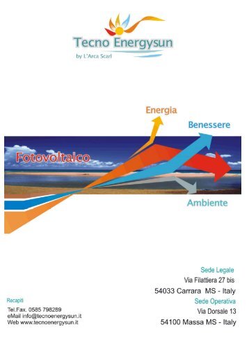 Scarica la brochure - Tecno Energysun