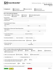 Business Application - Farmers & Merchants Bank