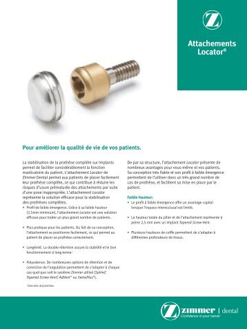 Spline Data Sheet 4835.qxp - Zimmer Dental