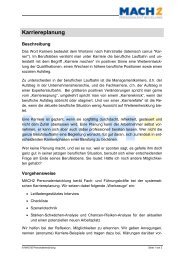 Karriereplanung - MACH1 Weiterbildung