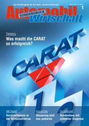 1 Was macht die CARAT so erfolgreich? - CARAT Gruppe