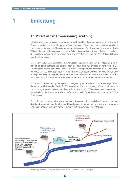 Heizen und Kühlen mit Abwasser - AWEL Amt für - Kanton Zürich