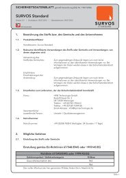 Sicherheitsdatenblatt SURVOS Standard - hpmtechnologie.de