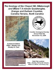 Download Guidebook as .pdf (44.4 Mb) - Carolina Geological Society