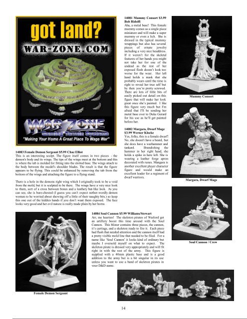 from the editor - Mega Miniatures