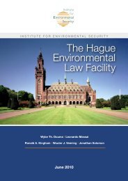 Report of the Hague Environmental Law Facility - Institute for ...