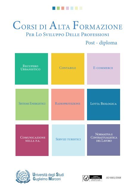 Corsi di Alta Formazione per lo Sviluppo delle Professioni