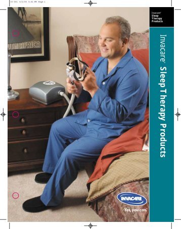 Invacare sleep therapy products brochure