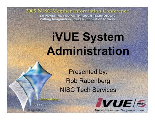 iVUE System Administration