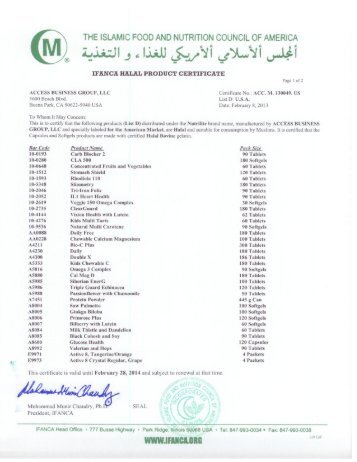 halal certification letter using halal certification to your marketing advantage ifanca halal certification letter using halal certification to your marketing advantage ifanca