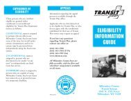 Transit Plus Eligibility Information Guide - Milwaukee County Transit ...