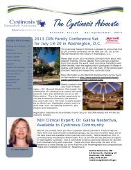 Spring/Summer - Cystinosis Research Network