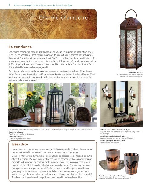 Catalogue Hiver / PrintemPs 2010 www.partylite.fr