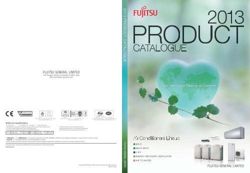 2013 PRODUCT CATALOGUE Europe(50Hz ... - fujitsu general