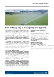 New and easy way to manage irrigation systems - Grundfos