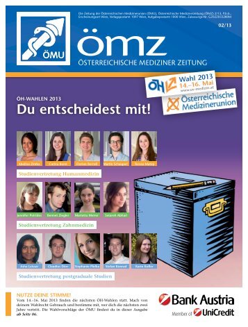 Nr. 2/2013 - Österreichische Medizinerunion (ÖMU)