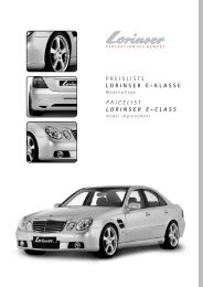 LORINSER E-CLASS