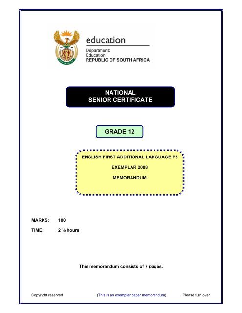 P3 Sample Exam