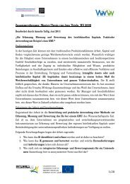 Zusammenfassung der Master-Thesis