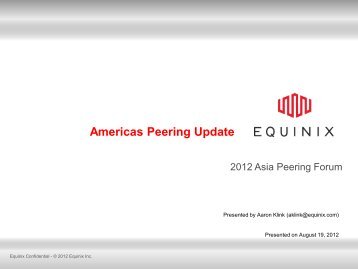 7 Equinix - Aaron Klink.pdf - Beer and Peer