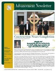 Advancement Newsletter - Pope John Paul II Catholic High School