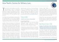 Asia Pacific Centre for Military Law - University of Melbourne