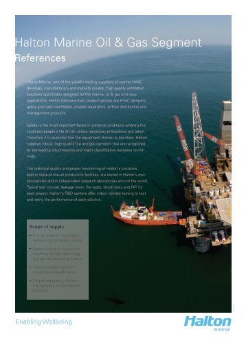 Oil & Gas references - Haltonmarine