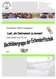 Konzept einer Blechblasgruppe - Eichendorffschule Rheda ...