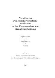 Nichtlineare Dimensionsreduktionsmethoden in der ... - DPI