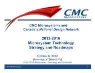2012-2016 Microsystem Technology Strategy and Roadmaps