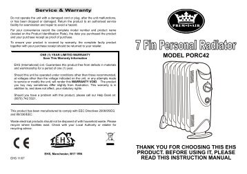 Download User Manual - Air and Water Centre