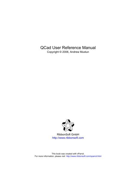 QCad User Reference Manual - So.Di.Linux