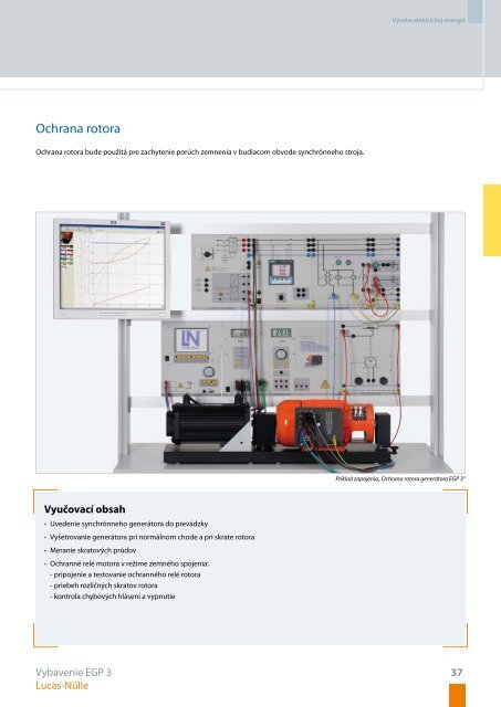 Tréningové systémy pre elektroenergetiku - Lucas-Nülle