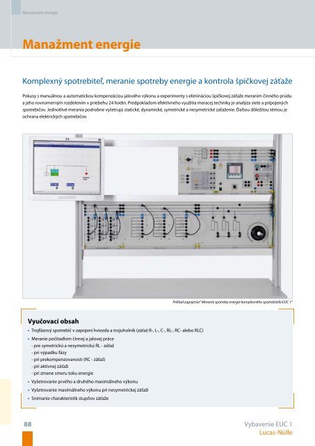 Tréningové systémy pre elektroenergetiku - Lucas-Nülle