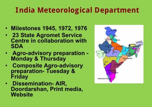 Dr. L.S.Rathore - The World AgroMeteorological Information Service