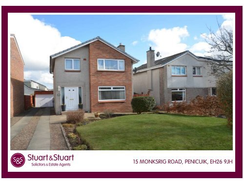 15 MONKSRIG ROAD, PENICUIK, EH26 9JH - Stuart & Stuart