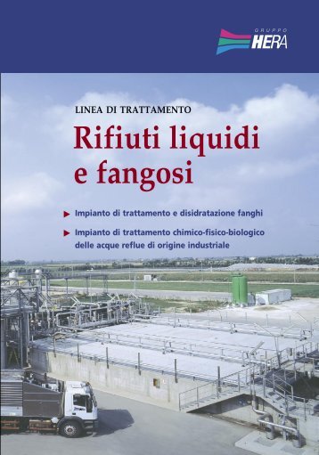 Rifiuti liquidi e fangosi - Il Gruppo Hera