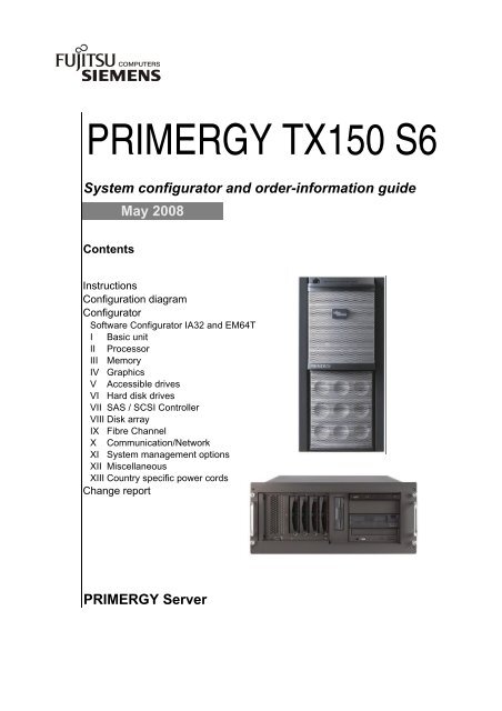 PRIMERGY TX150 S6