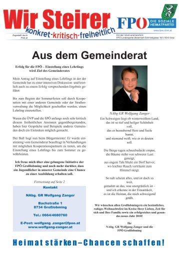 Gemeindekurier Ausgabe 1 - FPÃ Steiermark