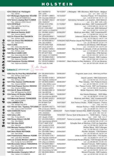 catalogue Holstein - Web-agri